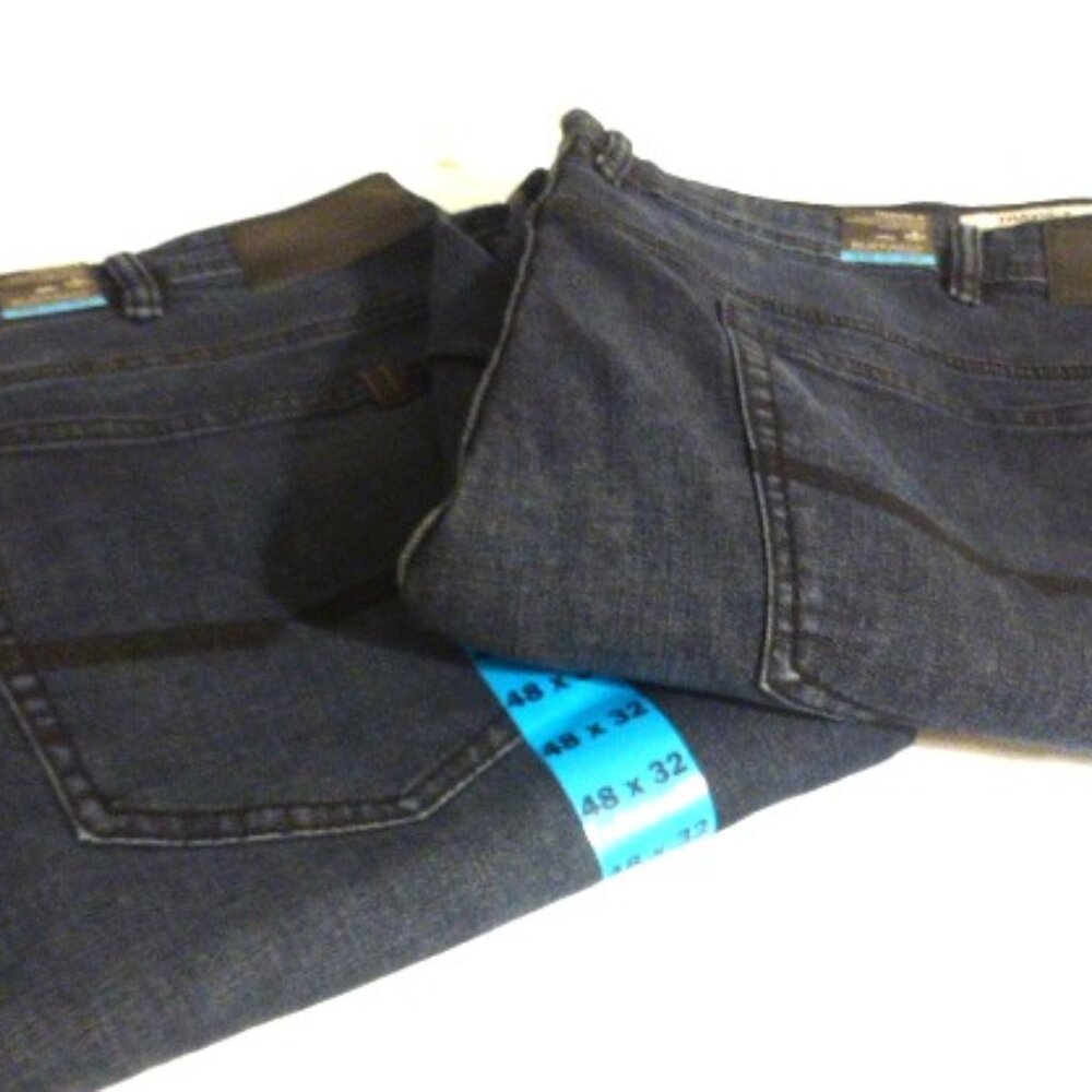 2x Men's BUFFALO JEANS 48 x 32  Slim Straight Stretch Jeans Men's Blue Jeans